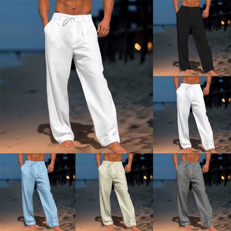Men's Relaxed Fit Drawstring Dress Pants
