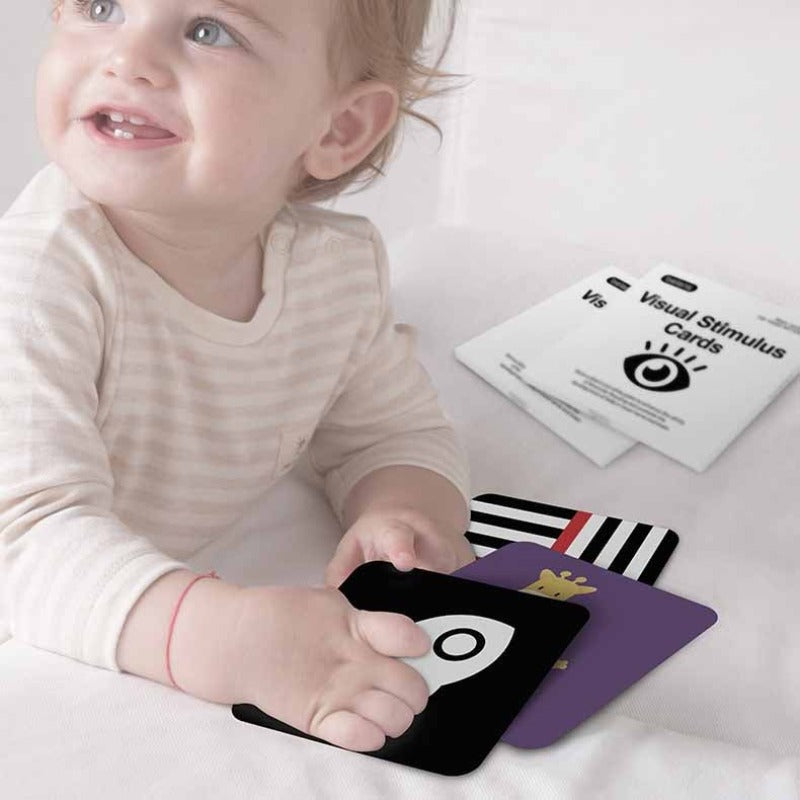 Educational toys: high-contrast stimulus cards for infant development, improving baby's cognitive abilities