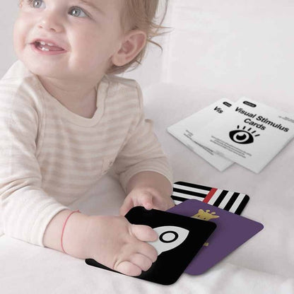 Educational toys: high-contrast stimulus cards for infant development, improving baby's cognitive abilities