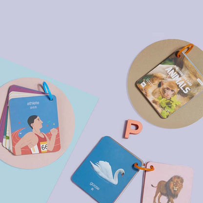Toddler activities: high-contrast infant stimulus cards laid out, aiding in visual perception training