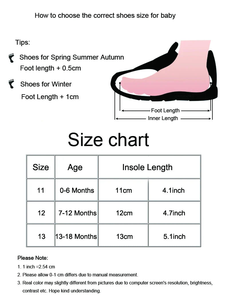 Newborn soft sole toddler shoes with cute bows, perfect first walkers for baby girls