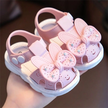 Infant girls' footwear: comfortable and cute bow pattern summer sandals