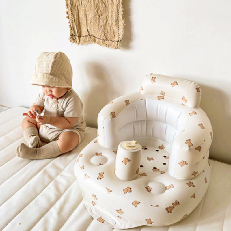 Infant Inflatable Support Seat for babies learning to sit, soft and portable for travel
