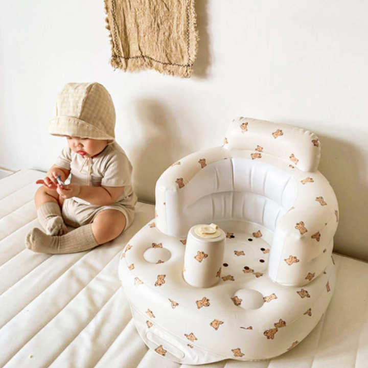 Infant Inflatable Support Seat for babies learning to sit, soft and portable for travel
