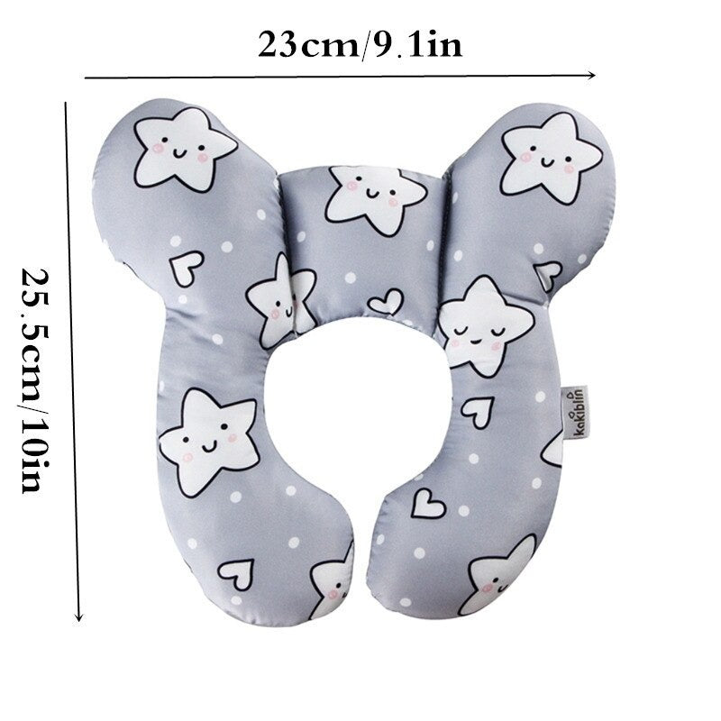 Newborn neck support pillow, ultra-soft, breathable fabric for gentle head support