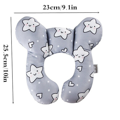 Newborn neck support pillow, ultra-soft, breathable fabric for gentle head support
