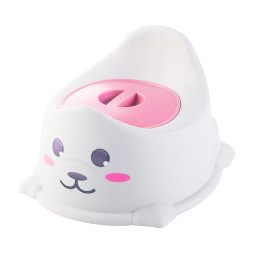 Portable children's potty training seat with an odor-lock lid for hygienic use.