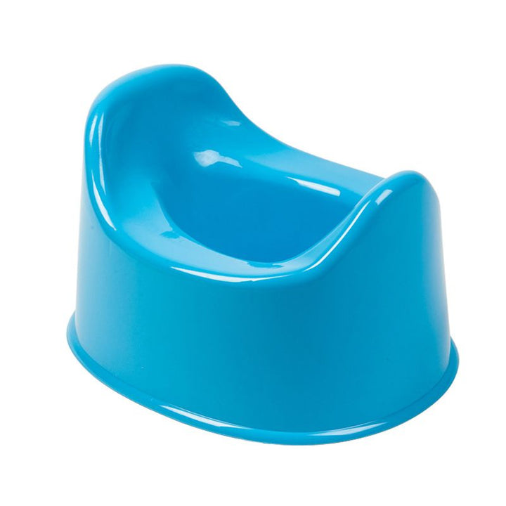 Hygienic infant potty training seat with a secure odor-lock lid for mess-free use.