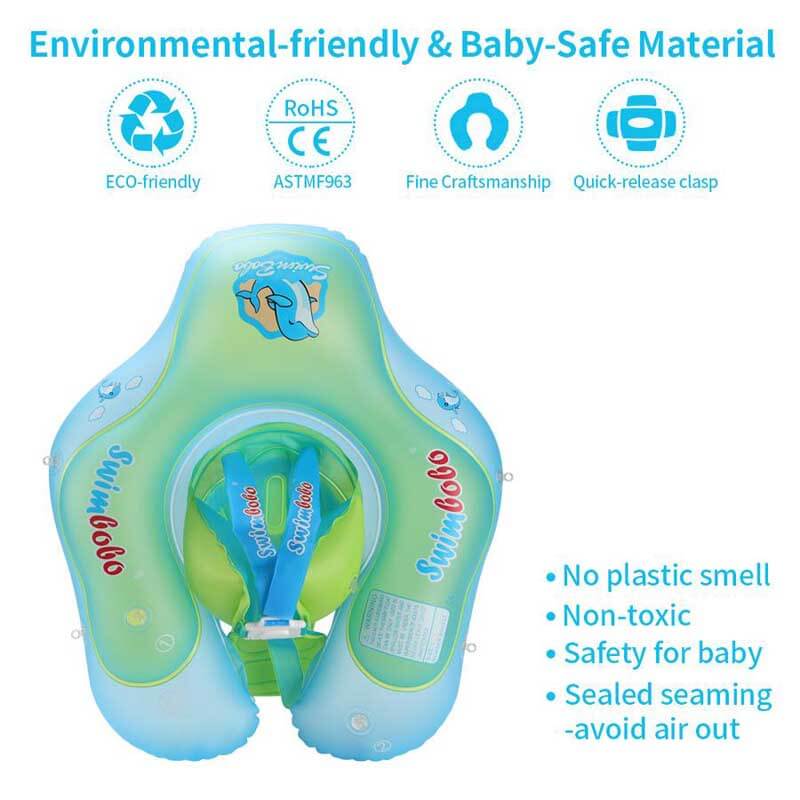 Kids' pool float with canopy, designed for infants and toddlers, for sun protection while swimming