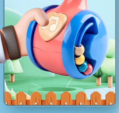 Baby educational tumbler toy, vibrant colors, promotes cognitive development for infants