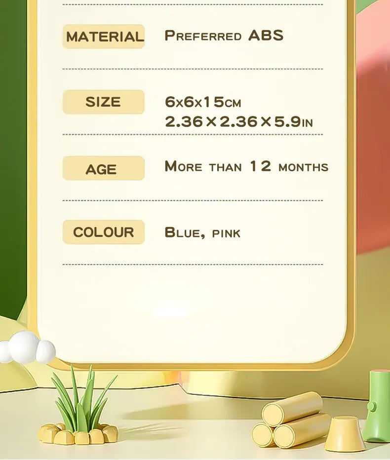 Gift-ready baby tumbler toy, perfect for newborn celebrations and early education presents