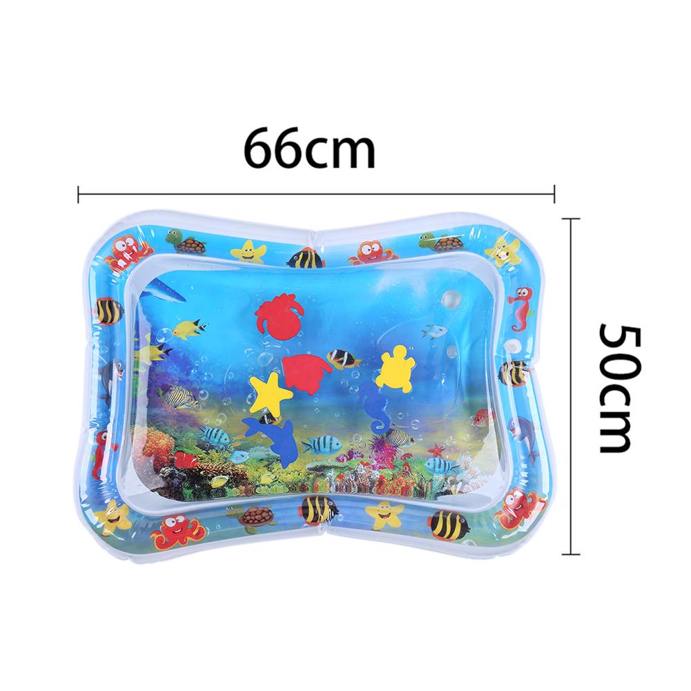 Unisex infant water play mat showcasing marine life, ideal sensory activity for baby's early development.