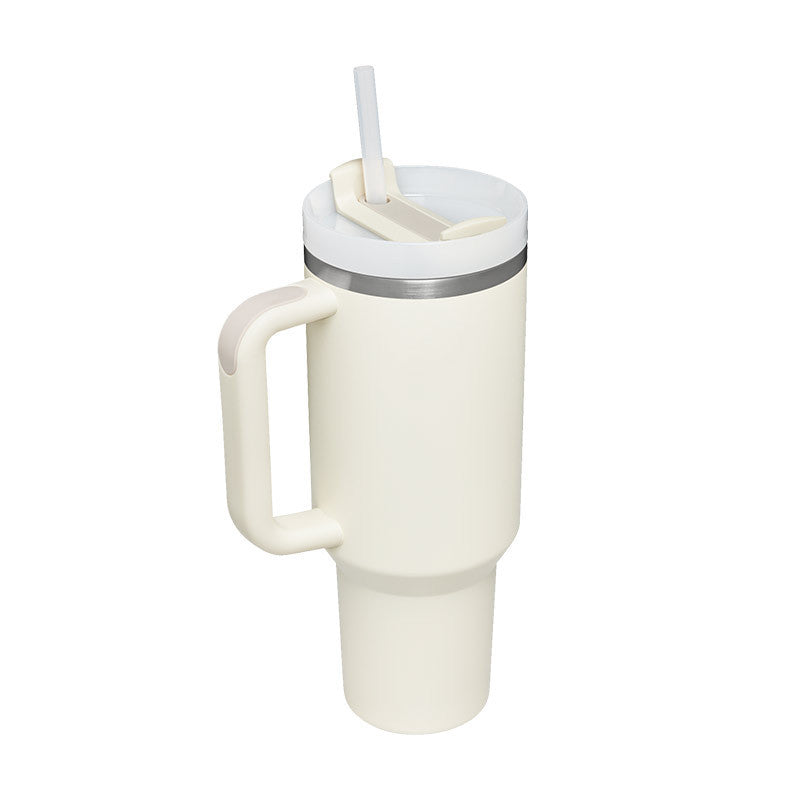 Unisex 40 oz ChillMate insulated mug, featuring a robust handle & straw for all your hydration.