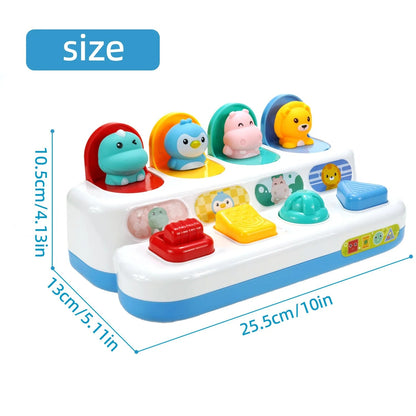 Colorful interactive baby button toy, a perfect educational gift for infants