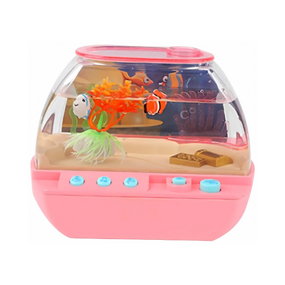 Toddler's musical aquarium toy, creating imaginative play and nursery decor with lights.