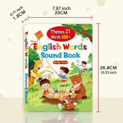 Musical educational toy: children's English sound book, perfect for early language development.