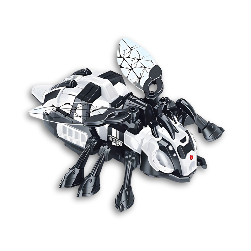 Bright yellow interactive crawling bee with flashing lights, perfect for kids activity