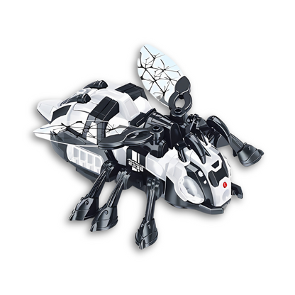 Bright yellow interactive crawling bee with flashing lights, perfect for kids activity