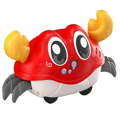 Brightly colored crawling crab toy, an interactive companion for children's active playtime fun.