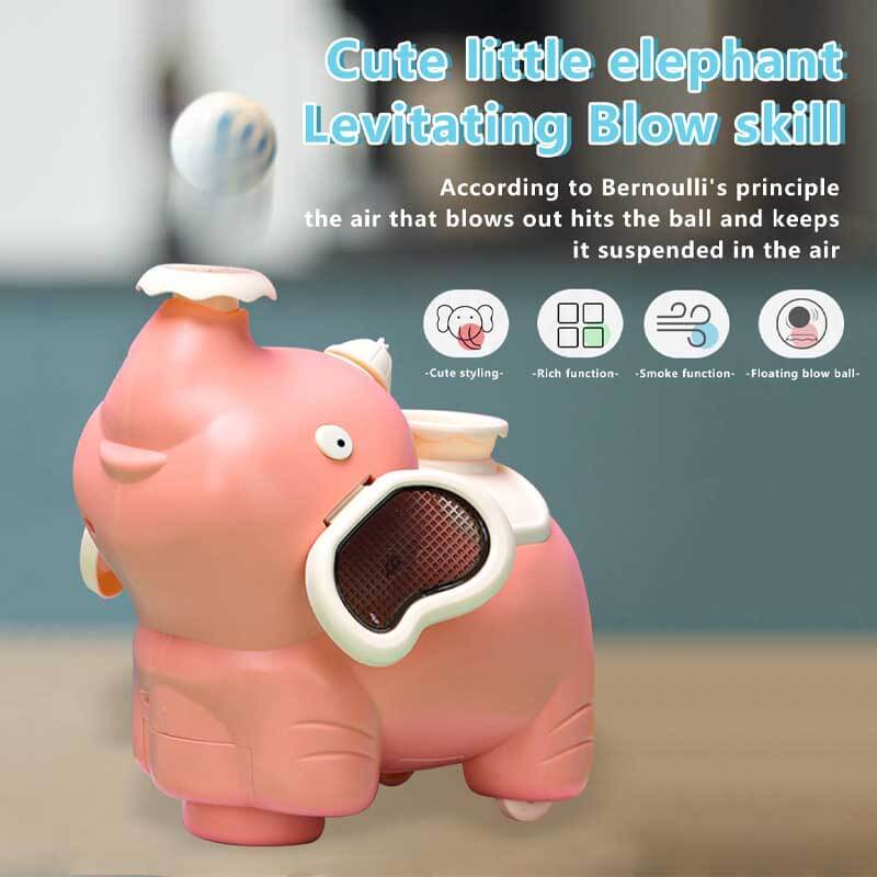 Close-up of baby interacting with musical elephant crawling toy, promoting sensory development
