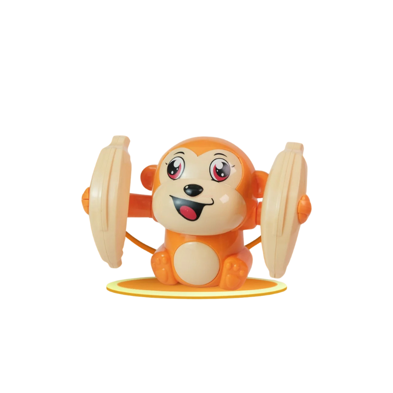 Developmental crawling monkey toy with music, perfect for toddlers to enhance motor skills and engagement.