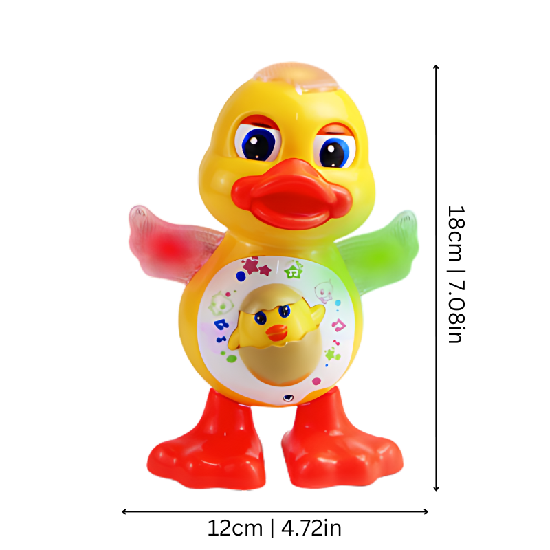 Musical wiggling duck educational toy, ideal for children's play and engagement