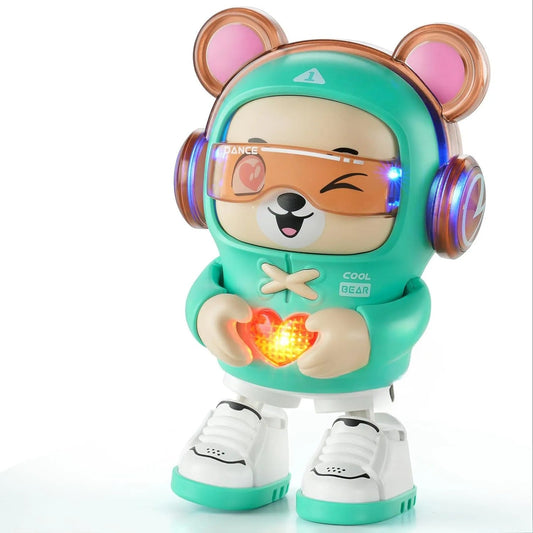 Interactive dancing robot dog toy for babies, a fun educational activity toy for toddlers
