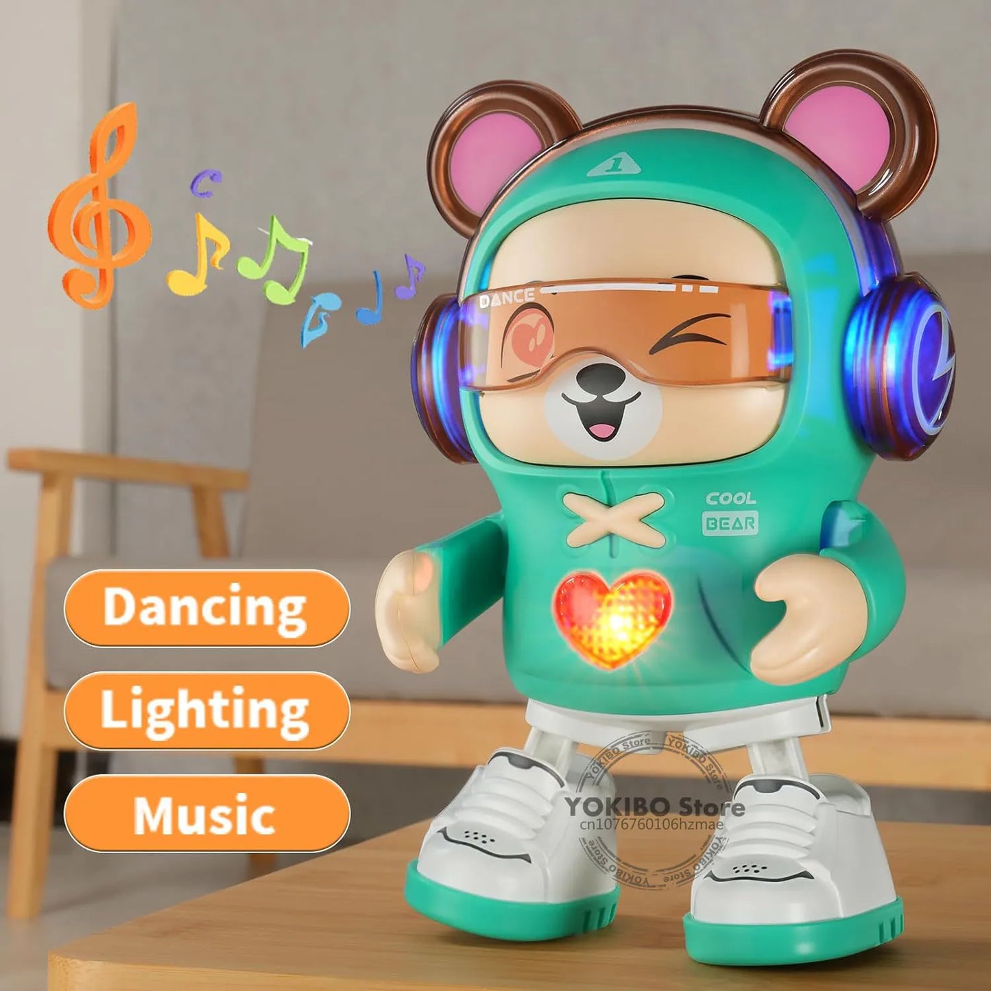 Packaged interactive dancing robot dog toy, a perfect gift for baby development