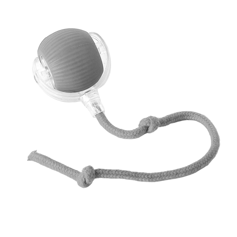 Dynamic interactive bouncing ball for dogs, rechargeable design for long-lasting pet entertainment.