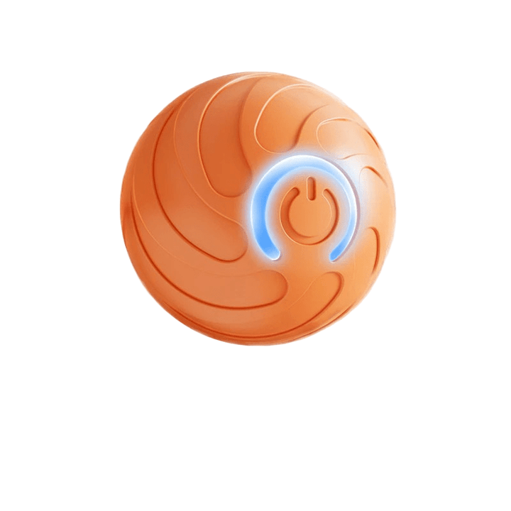 Energetic dog toy: a bouncing, rechargeable, interactive ball for canine fun & healthy exercise.