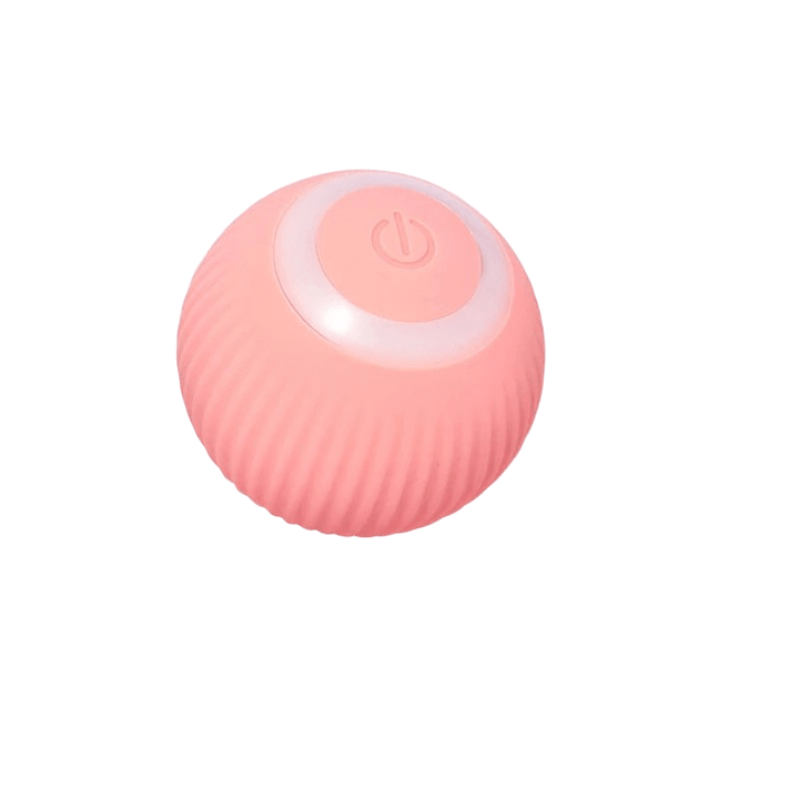 Pet enrichment toy: a multi-textured interactive bouncing ball, rechargeable for dog play.