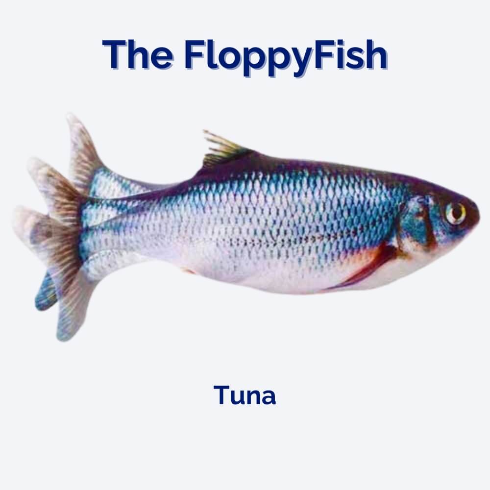 Puppy & dog enrichment toy: interactive flopping fish. Durable, USB rechargeable for endless play.