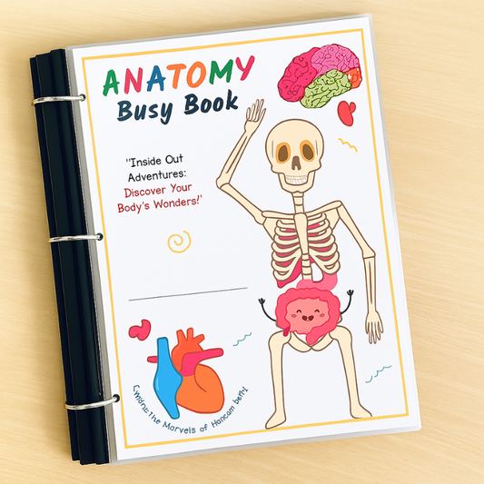 Interactive human body learning book for children, with colorful illustrations of anatomy, perfect for preschool and toddlers.