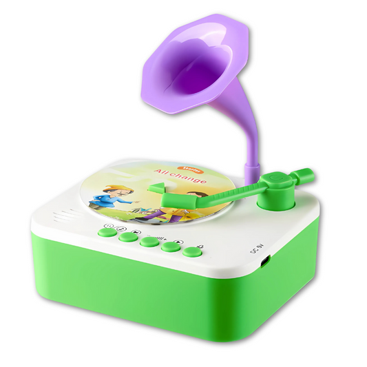 Interactive kids story music gramophone, an educational learning toy for children, boys, and girls