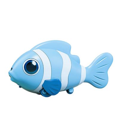 Educational children's clownfish music toy, interactive and light-up, great for toddlers.
