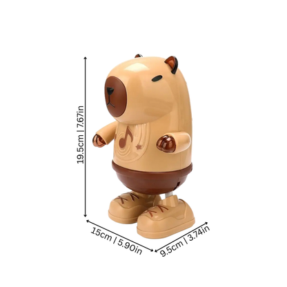 Musical light-up capybara dancing toy for children, engaging interactive gift for young kids.