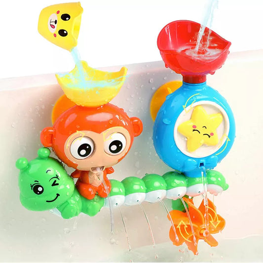 Interactive Monkey Waterfall Bath Toy for joyous toddler waterplay, educational & sensory fun