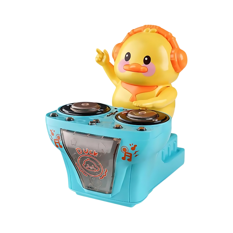 Brightly colored musical crab toy for kids, interactive design for early childhood development