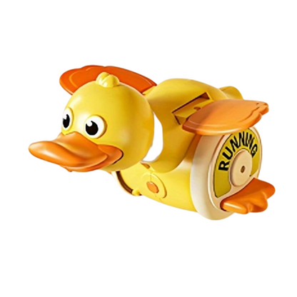 Close-up of a USB rechargeable Interactive Musical Duck Toy, designed for engaging baby development