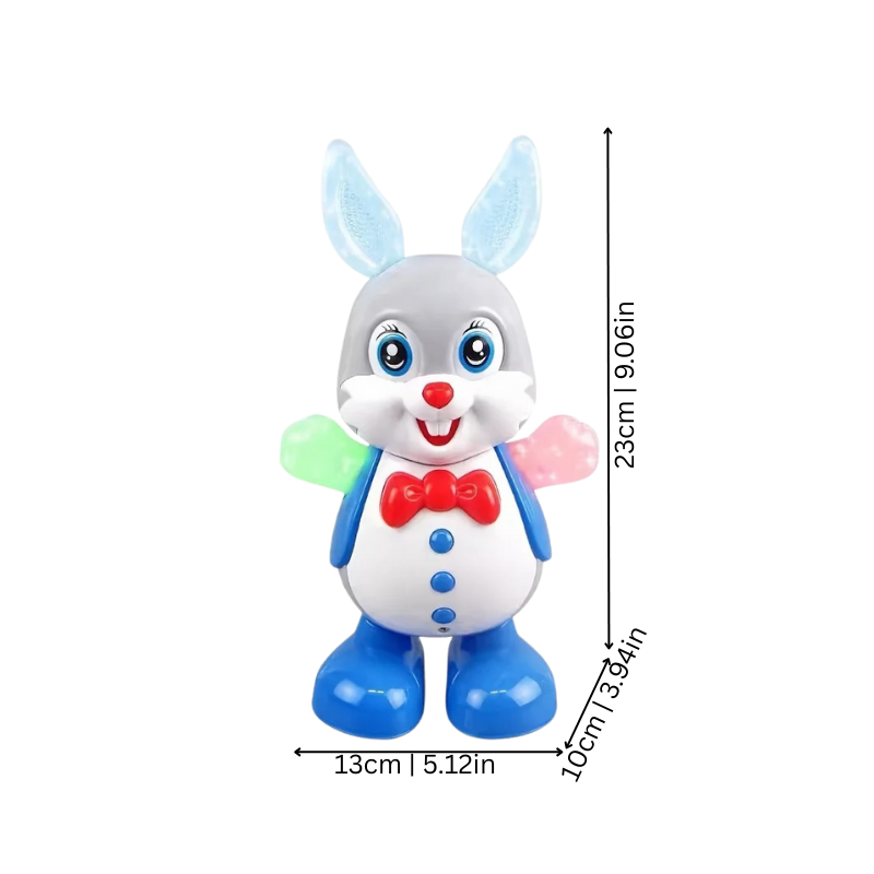 Battery-operated dancing bunny, an educational and interactive electronic pet toy for children's gifts.