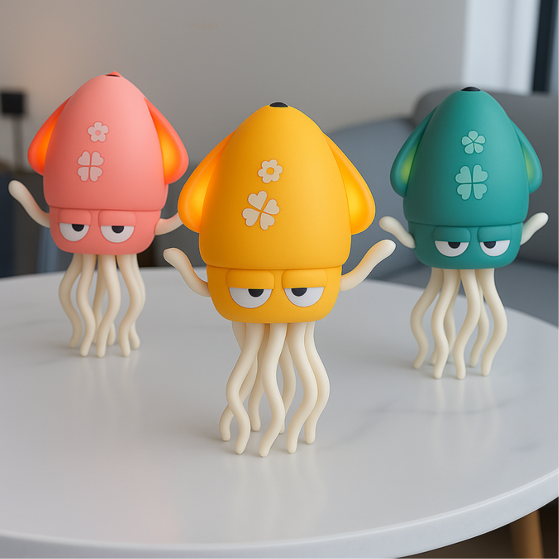 Interactive musical dancing octopus toy for kids, USB rechargeable, light-up arms
