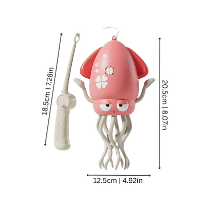 Blue interactive octopus toy dancing with music, educational for toddlers