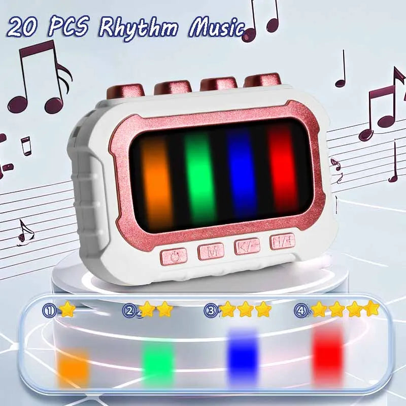 Child enjoying an interactive musical fidget game, improving focus and hand-eye coordination