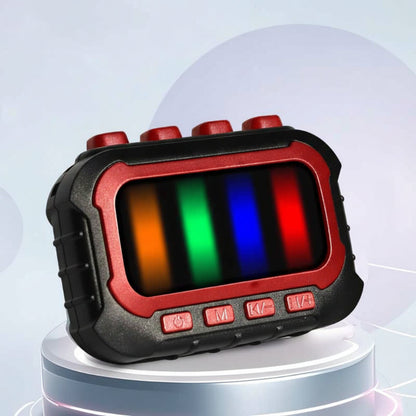 Top view of a musical fidget game, showcasing its ergonomic design for comfortable play