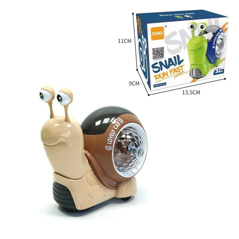 Toddler interactive toy: musical snail & crab that moves, fostering crawling and playful learning