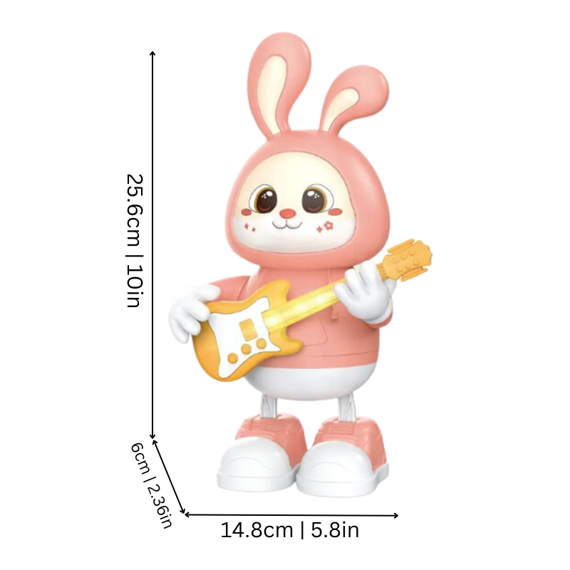 Light-up rabbit toy, an interactive musical kids toy promoting early development with sounds