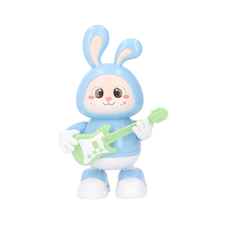 Musical rabbit toy with colorful lights, an engaging interactive toy for children's playtime fun