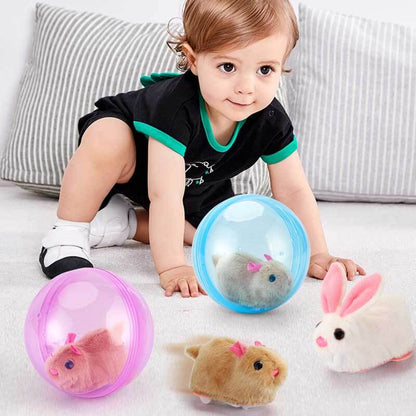 Interactive Pet & Baby Rolling Hamster Ball Toy for cats or infants, promoting developmental play.