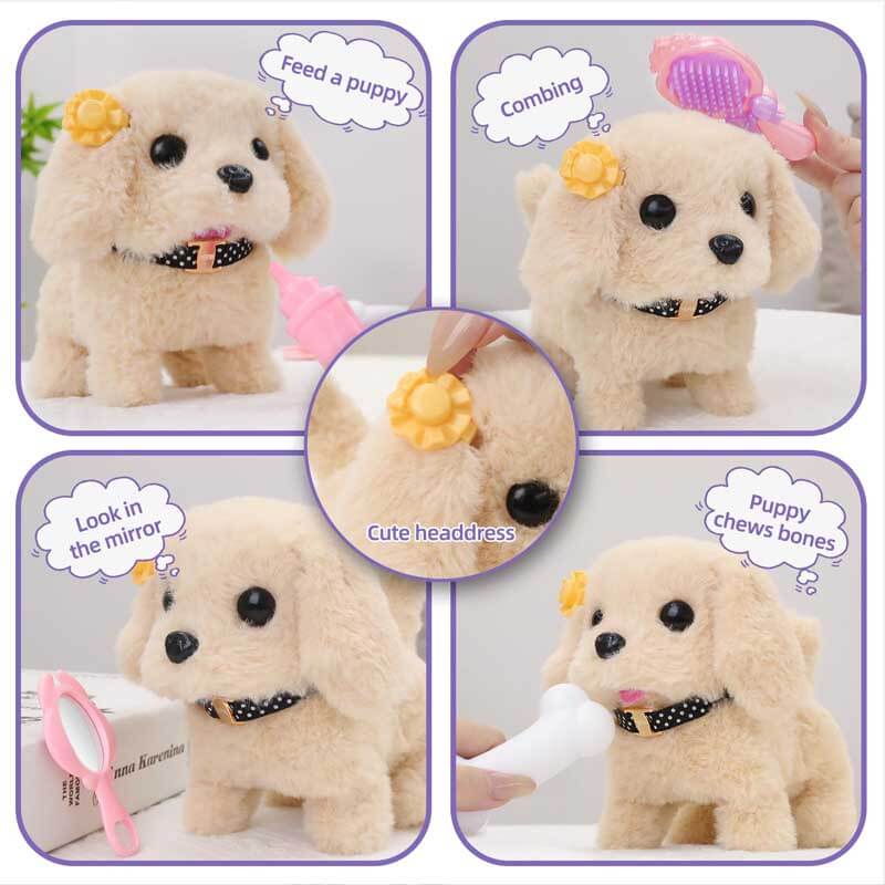Interactive robot puppy playset: a fun-filled activity toy for hours of kids' entertainment