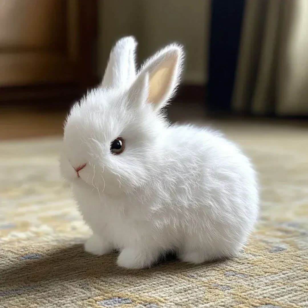 Soft plush bunny stuffed animal, an interactive toy & perfect kids' gift. Great Christmas or birthday present.